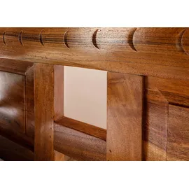 MASSIVMOEBEL24.DE Bett Akazie 180x200x90 Honig lackiert Oxford #0253