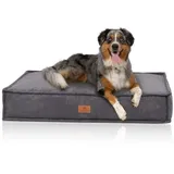 Knuffelwuff Hundekissen Lesedi Cord 80x60cm Grau