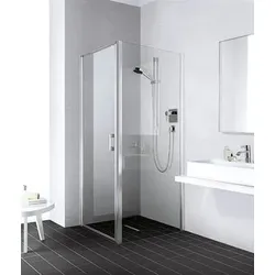 Kermi Liga Seitenwand TWD 900 x 1850 mm ESG klar Silber Mattglanz