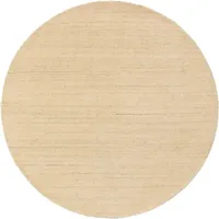benuta nest Jamal Wollteppich Ø 120 cm Beige/Weiß