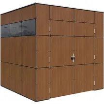 BERTILO Gartenhaus HPL 1 2,36 x 2,30 m Braun