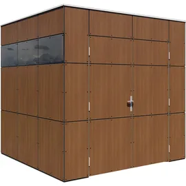 BERTILO Gartenhaus HPL 1 2,36 x 2,30 m Braun