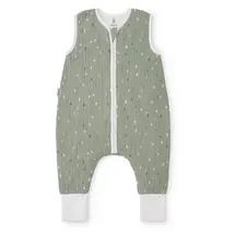 Ehrenkind Ehrenkind® Baby Sommerschlafsack mit Füßen Musselin | aus weicher OEKO-TEX zertifizierter Bio-Baumwolle | Sommer Baby Schlafsack 1 TOG Gr. 70 Farbe Jade Tropfen - 70