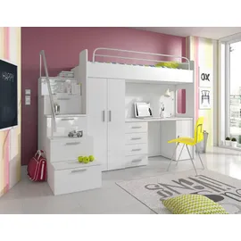 aea Etagenbett 90 x 200 cm Ahorn massiv natur