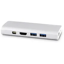 LMP USB-C Travel Dock 4K 9 Port, Silver