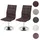 MCW Esszimmerstuhl MCW-C41 Stoff vintage dunkelbraun 2er Set