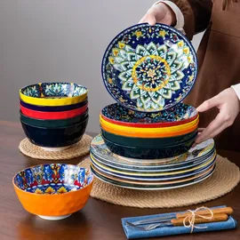 VANCASSO Boho Tafelservice 18-tlg. bunt