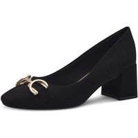 Marco Tozzi Damen Pumps mit Blockabsatz Vegan, Schwarz (Schwarz), 37 EU