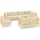 vidaXL Garten-Lounge-Set 8-tlg. creme Massivholz Kiefer