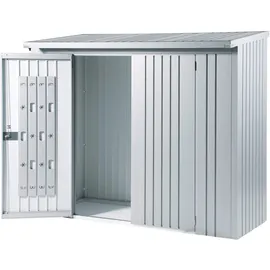 Biohort Türpaket für Kaminholzregal 230 Stahl 138 x 172,5 cm Dunkelgrau-Metallic