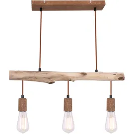 GLOBO Retro Vintage 3-flg. 60 cm Holz Metall rostfarben