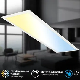 Briloner LED Panel 1 dimmbar IP44 weiß