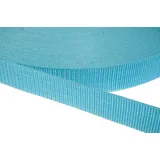 Jajasio PP Gurtband 20mm breit aus Polypropylen, 1.2mm Stark in 41 Farben 28 - Aqua 12 Meter