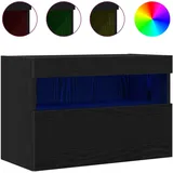 vidaXL TV-Wandschrank 60 x 30 x 40 cm Schwarz Eichen-Optik