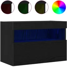 vidaXL TV-Wandschrank 60 x 30 x 40 cm Schwarz Eichen-Optik