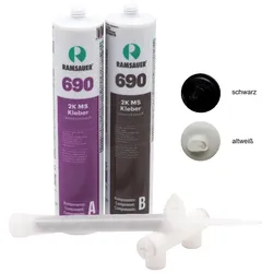 Ramsauer 690 2K MS Kleber Hybrid Klebstoff 840g Doppel Einzel Kartusche