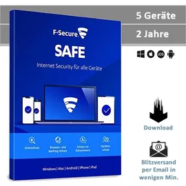 F-Secure Safe 2025 5 Geräte 2 Jahre DE Win
