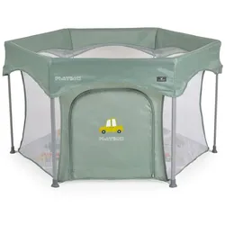 Cangaroo Laufstall Playbox klappbar Matratze Tragetasche Öffnung Reiselaufstall grün