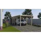 Weka Einzelcarport 617 2,94 x 7,84 m kdi mit Trapezblech