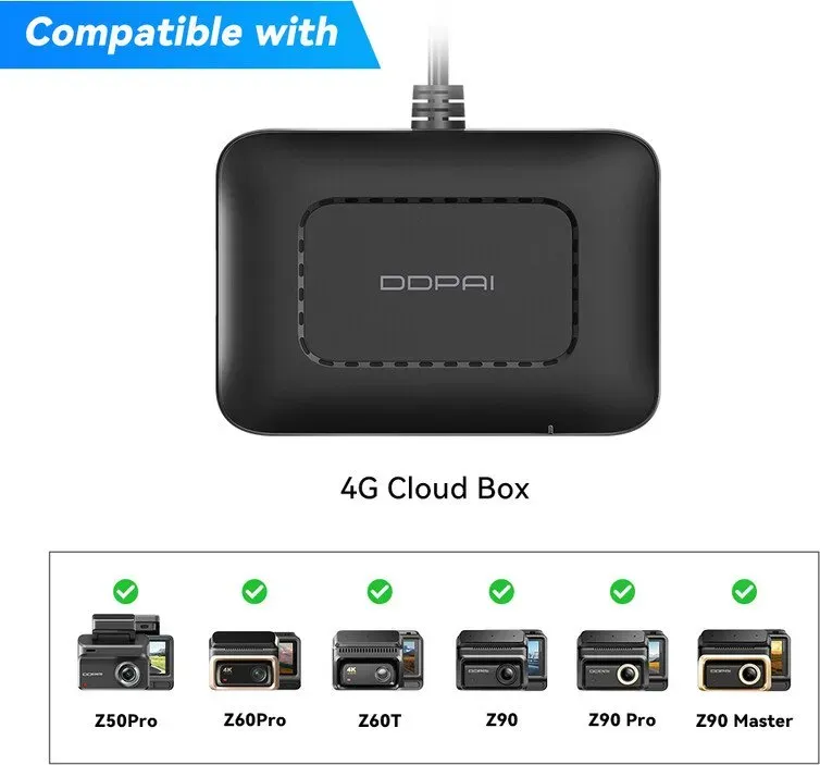 DDPAI 4G Cloud Box für Z50 Pro/Z60 Pro/Z90 Pro Kfz-DVR-Dashcam