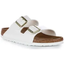 Birkenstock Arizona Birko-Flor Lack schmal patent white 37