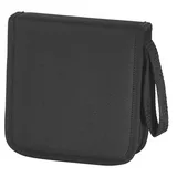 Hama CD Tasche für 32 Discs/CD/DVD/Blu-ray (Mappe zur Aufbewahrung, platzsparend für Auto und Zuhause, Transport-Hüllen) Schwarz