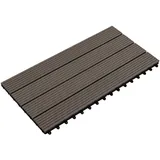 vidaXL Terrassenfliese 60 x 30 cm braun