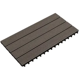 vidaXL Terrassenfliese 60 x 30 cm braun