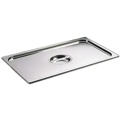 Matfer Edelstahldeckel mit Griff GN 1/9 - für Gastronorm-Behälter ohne Griff (748019)