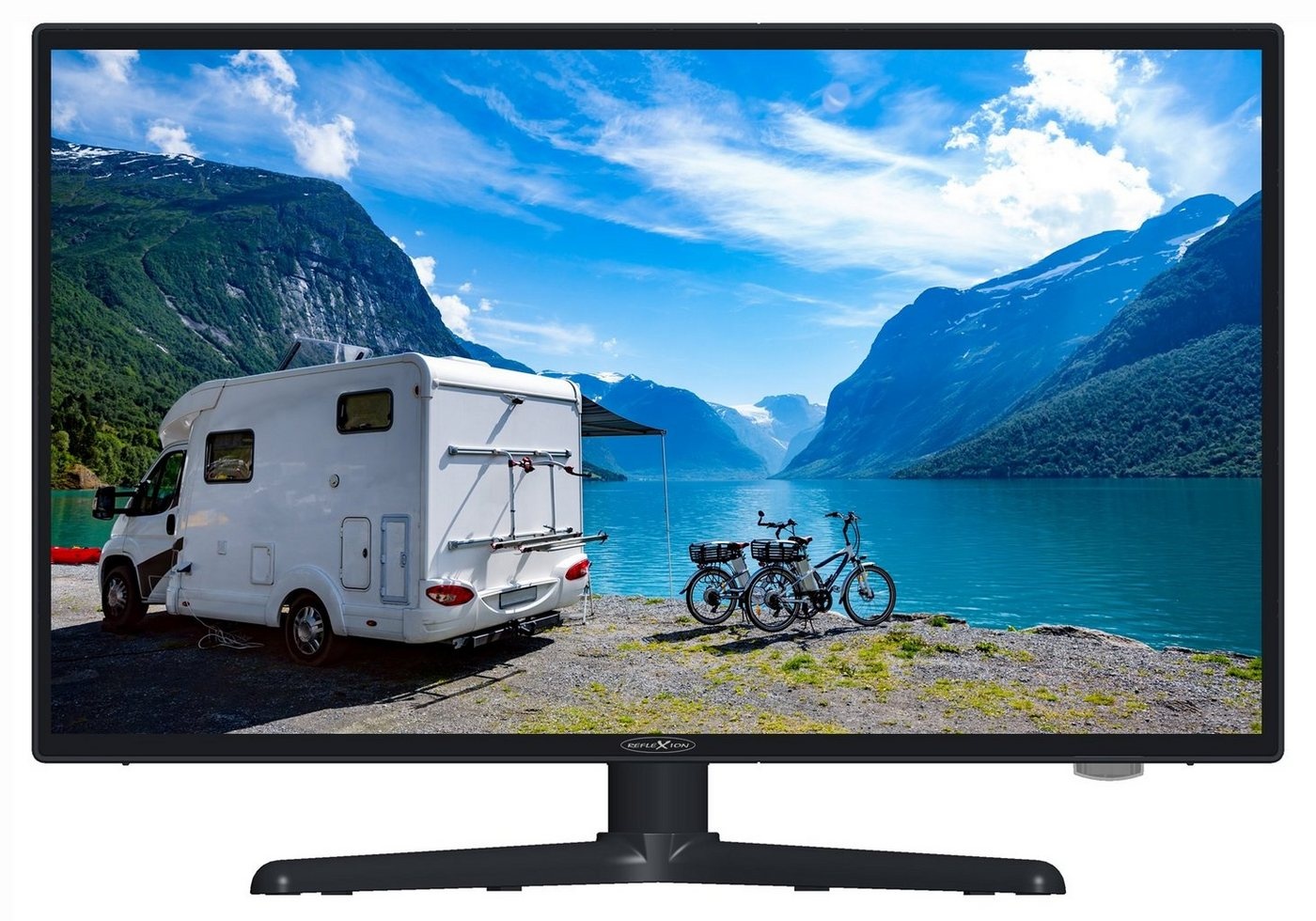 Reflexion LEDW240+ LED-Fernseher (60,00 cm/24 Zoll, Full HD, DC IN 12 Volt / 24 Volt, Netzteil 230 Volt, Fernseher für Wohnwagen, Wohnmobil, Camping, Caravan) schwarz