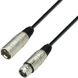 Adam Hall K3MMF0100 XLR Verbindungskabel [1x XLR-Buchse - 1x XLR-Stecker] 1.00m Schwarz