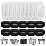 RWEUOQ Trinkbrunnen Katzenbrunnen Filter, 20 Stück Ersatzfilter Für Trinkbrunnen, Wasserfilter Passend für 2L/3.2L/4L Trinkbrunnen Für Katzen Hunde