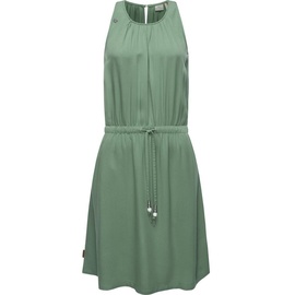 Ragwear Blusenkleid Sanai stylisches Sommerkleid mit verspielten Details grün XL (42)