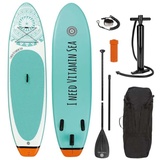 Easymaxx Stand-Up Paddle-Board 300 x 76 x 15 cm weiß/blau