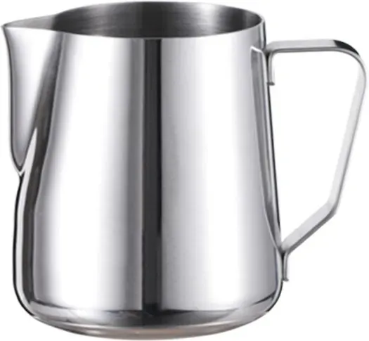 HiBREW 350ml RVS Melkopschuimer Koffiekan Pull Flower Cup Cappuccino Melkpot Espresso Latte Art Melkopschuimer Opschuimkan - 350ml