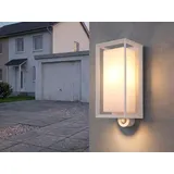 GLOBO Außenleuchte Aluminium 1x E27 IP44 weiß matt