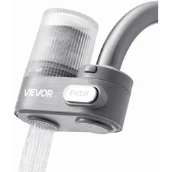 VEVOR Wasserhahn Wasserfilter Wasserreiniger mit 1 Filter Vertikal Grau Küche