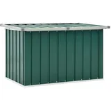 homiuse Gartenbox Auflagenbox Aufbewahrungsbox Aufbewahrungstruhe Gartentruhe Garten Wasserdicht Gartenbox Klein Kissenbox Outdoor Wasserdicht Verzinkter Stahl Grün 109 x 67 x 65 cm Klappdeckel