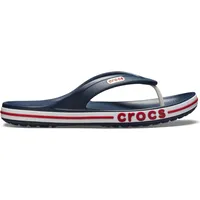 Crocs Unisex's Bayaband Flip Flop,Navy/Pepper,37/38 EU