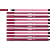 Stabilo Pen 68 - 10er Pack - dunkelrot