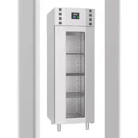 CombiSteel Tiefkühlschrank Edelstahl Glastür Mono Block 700 Ltr