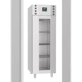 CombiSteel Tiefkühlschrank Edelstahl Glastür Mono Block 700 Ltr