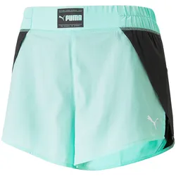 Puma Fit Fashion Woven Flow Shorts Damen - türkis/schwarz-XS