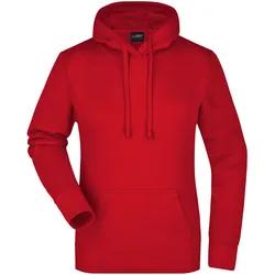 Damen Kapuzensweat - Farbe rot - Größe XL