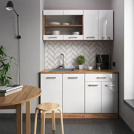 Vicco Eckunterschrank Küchenfront 39,6 x 71,3 x 1,6 cm Weiß Hochglanz
