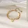 FIRETTI Armband Ankerkettengliederung Plättchen goldfarben 82744961-0 Größe 18