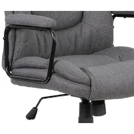 byLIVING STING Chefsessel Polyester Grau/Schwarz
