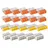 vasalat WAGO 2273 Klemmen 8 polig, 5 polig und 3 polig, 0,5 bis 2,5mm2, Kunststoff grau, gelb, orange 20-teilig