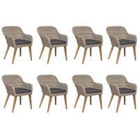 VidaXL Garten-Essgruppe 9-tlg. braun 3067921