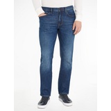 Tommy Hilfiger Straight-Jeans »STRAIGHT DENTON STR CHARLES BLUE«, mit Leder-Batch am hinteren Bundabschluss, Gr. 38 - Länge 34, rouse indigo, , 62268936-38 Länge 34